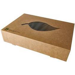 Papstar Caja de catering pura, 557 x 376 x 80 mm, marrón