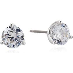 Kate Spade New York Mini Trio Prong Studs - Clear/Silver