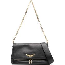 Zadig & Voltaire logo-plaque leather shoulder bag