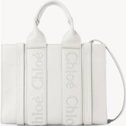 Chloé Woody Lille Shopper Taske - Hvid