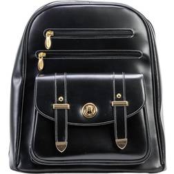 McKlein Robbins Leather Business Laptop Backpack, Black