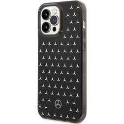 iPhone 14 Pro Max PC/TPU Silver Double Layer Case Star Pattern Large Mercedes-Benz