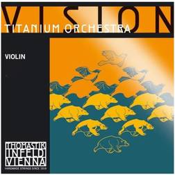 Thomastik Einzelsaite für 4/4 Violine Vision Titanium Orchestra D-Saite Kunststoffkern, Rein-Silber umsponnen, mittel