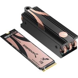 Sabrent M.2 NVMe SSD 1TB Gen 4 mit Kühlkörper, Internes Solid State 7000 MB/s Lesen, PCIe 4.0 intern Festplatte kompatibel mit Playtation 5, PS5 Konsole, PCs, NUCs Laptops und desktops SB-RKT4P-1TB