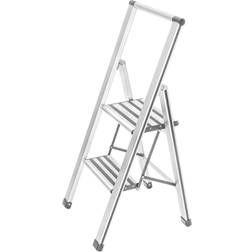 Wenko Scaletta pieghevole aluminio 2 gradini bianca