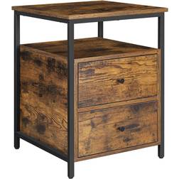 Songmics d'appoint 45 x 45 x 60 cm Chambre Marron Table de chevet