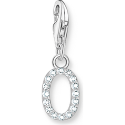 Thomas Sabo Silver Zirconia Letter O Charm