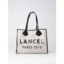 Lancel Sommer Tote Taske i Jute og Læder - Beige