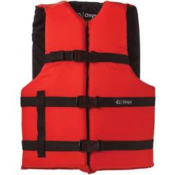 Onyx Full Throttle Adult General Purpose Life Jacket, Red