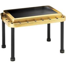 Authentic Models MF170GL ACE Side Table Black & Gold Leaf Small