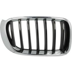 Blic BLIC 6502-07-00939944P Parrilla Delante, derecha cromo, negro BMW: X3