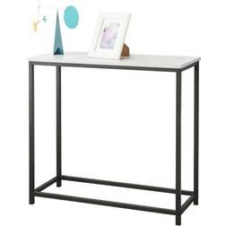 SoBuy FSB29-SCH White/Black Console Table 30x80cm