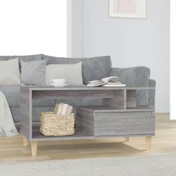 vidaXL Grå Sonoma-Eg 90 x 49 x 45 cm Sofabord
