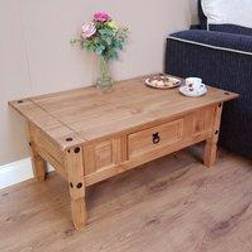 Mercers Furniture Corona Antique Wax Coffee Table 50x95cm