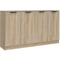 vidaXL Buffets 2 pcs Chêne Sonoma 60x30x70 cm Bois d'ingénierie Buffet