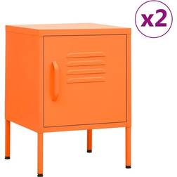 vidaXL Nachttische 2 Stk Orange 35 x 35 x 51 cm Nachttisch