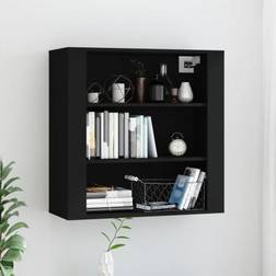 vidaXL 80 x 33 x 80 cm Konstrueret Træ Sort Vægskab