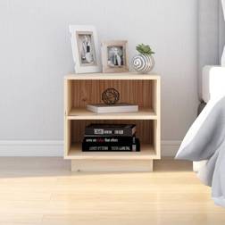vidaXL 40 x 34 x 40 cm Massivt Fyrretræ Sengebord
