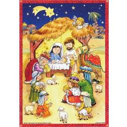 Richard Sellmer Verlag Nativity Scene Advent Calendar 355 x 265 mm Glitter