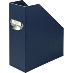 Rössler SOHO 115mm A4 Magazine Box with Handle and Index Holder - Navy Blue