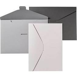 Veloflex Grey Elegance Document Wallet Set of 3 DIN A4