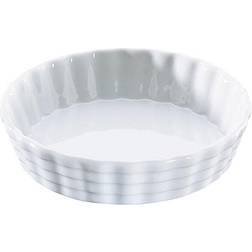 Küchenprofi Tærte Bageform Bølget Rund Porcelæn Hvid 0-280 °C 12.2 cm Tærteform