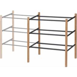 Yamazaki Home Expandable 3-Tiered Space Holds 12 to 16 Expandable Shoe Rack