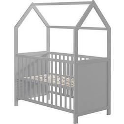 Roba House Bed 60 x 120 cm Changing Top Grey