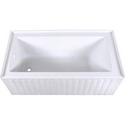 Kingston Brass Aqua Eden 60" Three Alcove Acrylic Soaking Tub