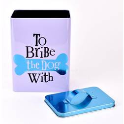 WIDDOP and Co and Co Fun, Humorous Dog Biscuit Treat Storage Tin To Bribe the Dog With