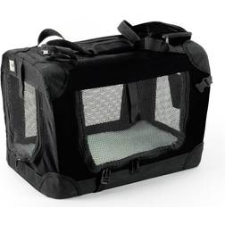 KCT Small Black Fabric Pet Carrier Travel Transport Bag Cats Dogs Black