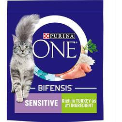 Purina ONE Sensitive Turkey & Rice Dry Cat Food 750g