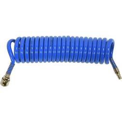 YATO Spiral-Druckluftschlauch PU 5 M Blau Blau