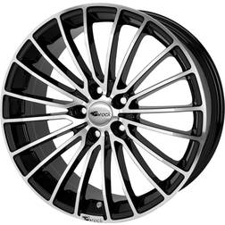 Brock B24 schwarz glanz vollpoliert 7.0x17 4/100.00 ET45 B63.4