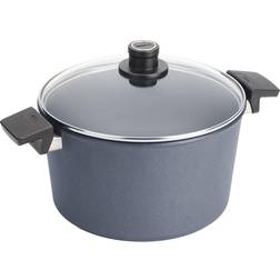 Woll Diamond Lite Topf mit Glasdeckel Ø 28 cm 15.5 cm hoch 8.5 Liter mit Klappe