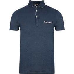 Aquascutum Signature Logo Polo Shirt - Navy Blue