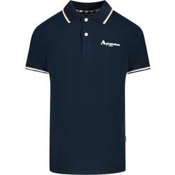 Aquascutum London Tipped Polo Shirt - Navy Blue