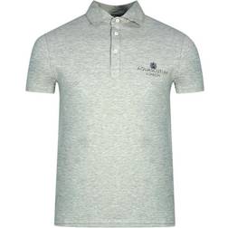 Aquascutum London Bold Logo Polo Shirt - Grey