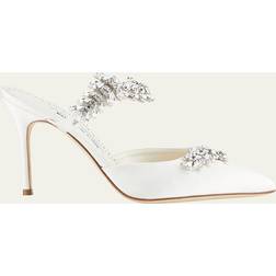 Manolo Blahnik Lurum 90 Heel - Light Cream