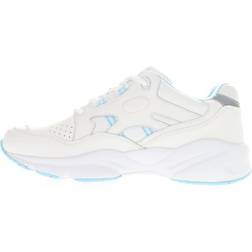 Women Propet Stability Walker Sneaker White/Light Blue