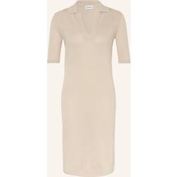 Calvin Klein Blend Polo Dress SS - Beige