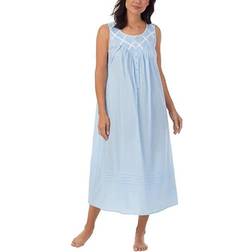 Eileen West Cotton Pintucked Lace Trim Ballet Nightgown