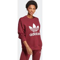 Adidas Trefoil Crew Sweatshirt Shadow Red Womens