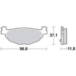 TRW Brake Pad Mcb768