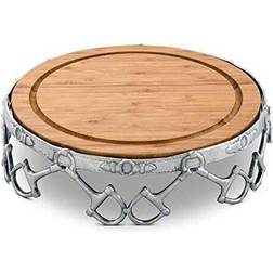 Arthur Court Designs Supporto Formaggio Torta Alluminio Diametro 13 Pollici Tagliere di Formaggi