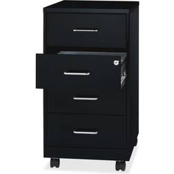 Lorell 4-Drawer Mobile Vertical Filing Metal/Steel Storage Cabinet