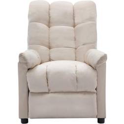 vidaXL Electric Recliner Cream Armchair