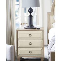 Santa Barbara Fabric-Trim Small Bedside Table