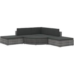 vidaXL 46742 Lounge-Set, Tisch einschl. 3 Sofas