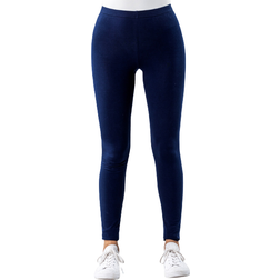 Roman Stretch Plain Leggings - Navy